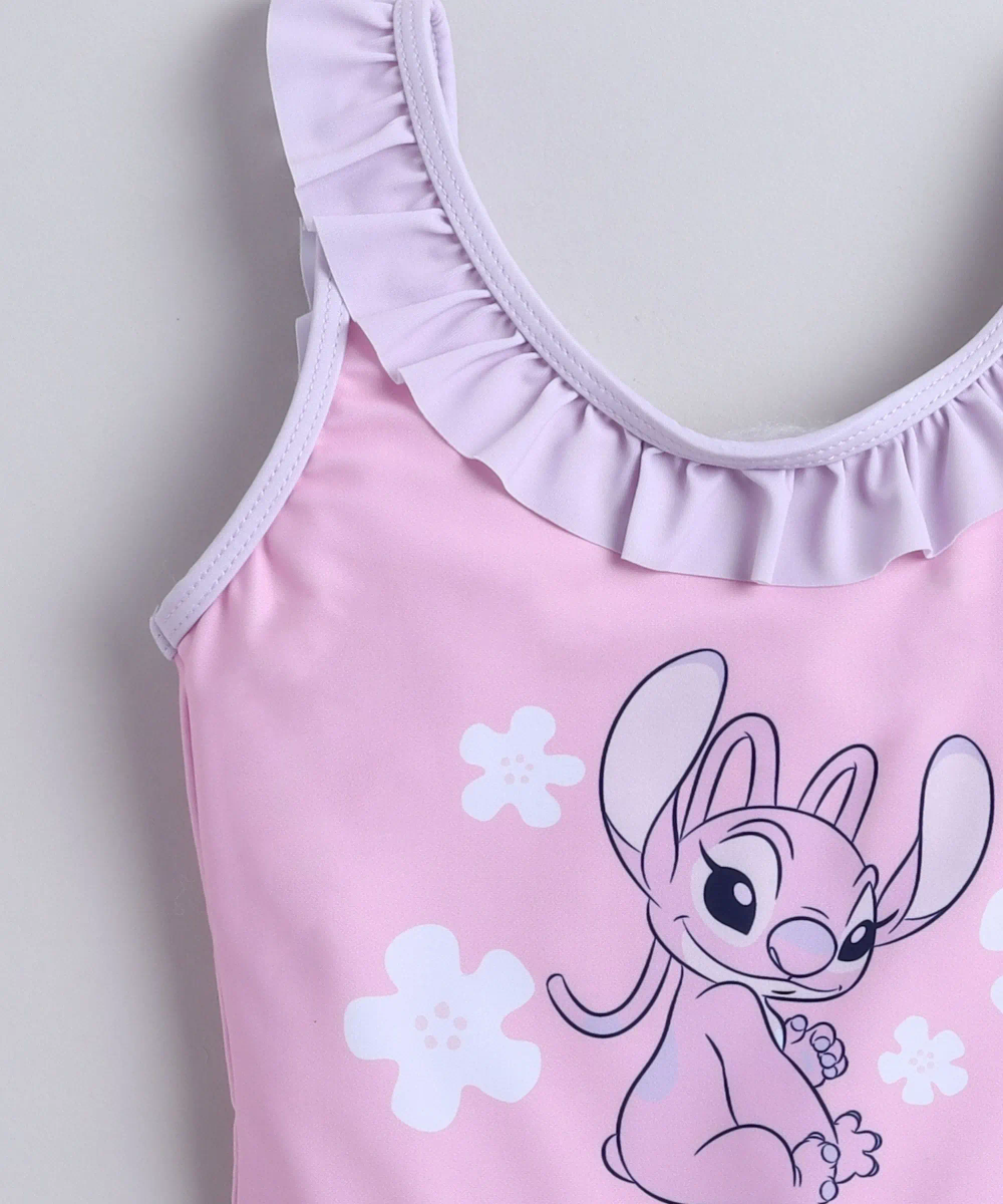 ديزني - فستان سباحة ستيتش بدون أكمام للبنات - بنفسجي