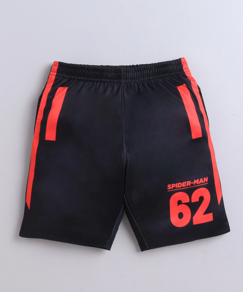 Spiderman - Boy's Spiderman Active Sports Shorts - Black