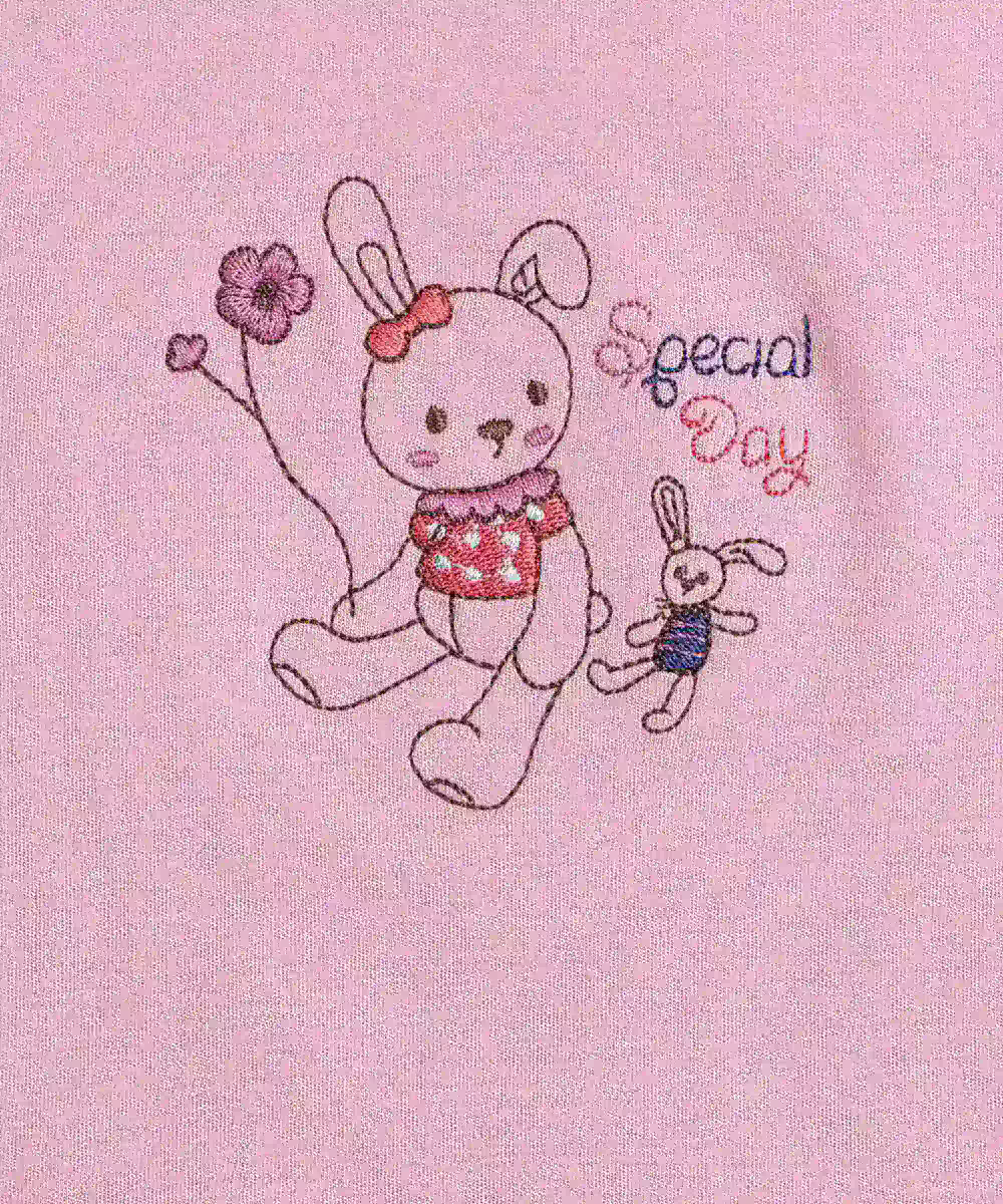 Smart Baby - Baby Girl's Placement Printed Vest - Pink