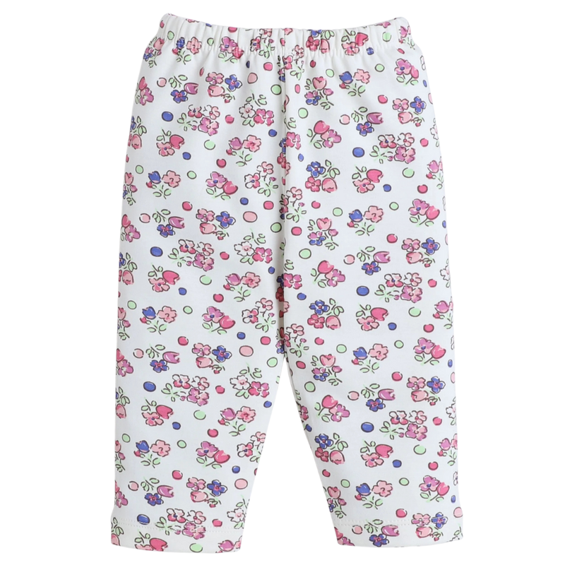 سمارت بيبي - بنطال بيجامة مورد للبنات - ملون