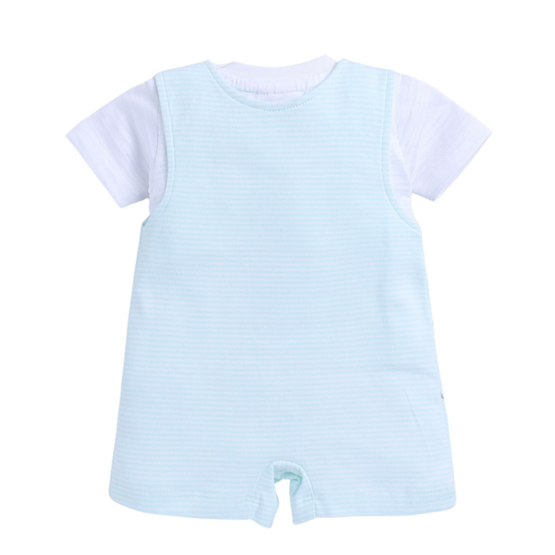 Wonderchild - Baby Boy' T-Shirt With Dungaree - Mint Green