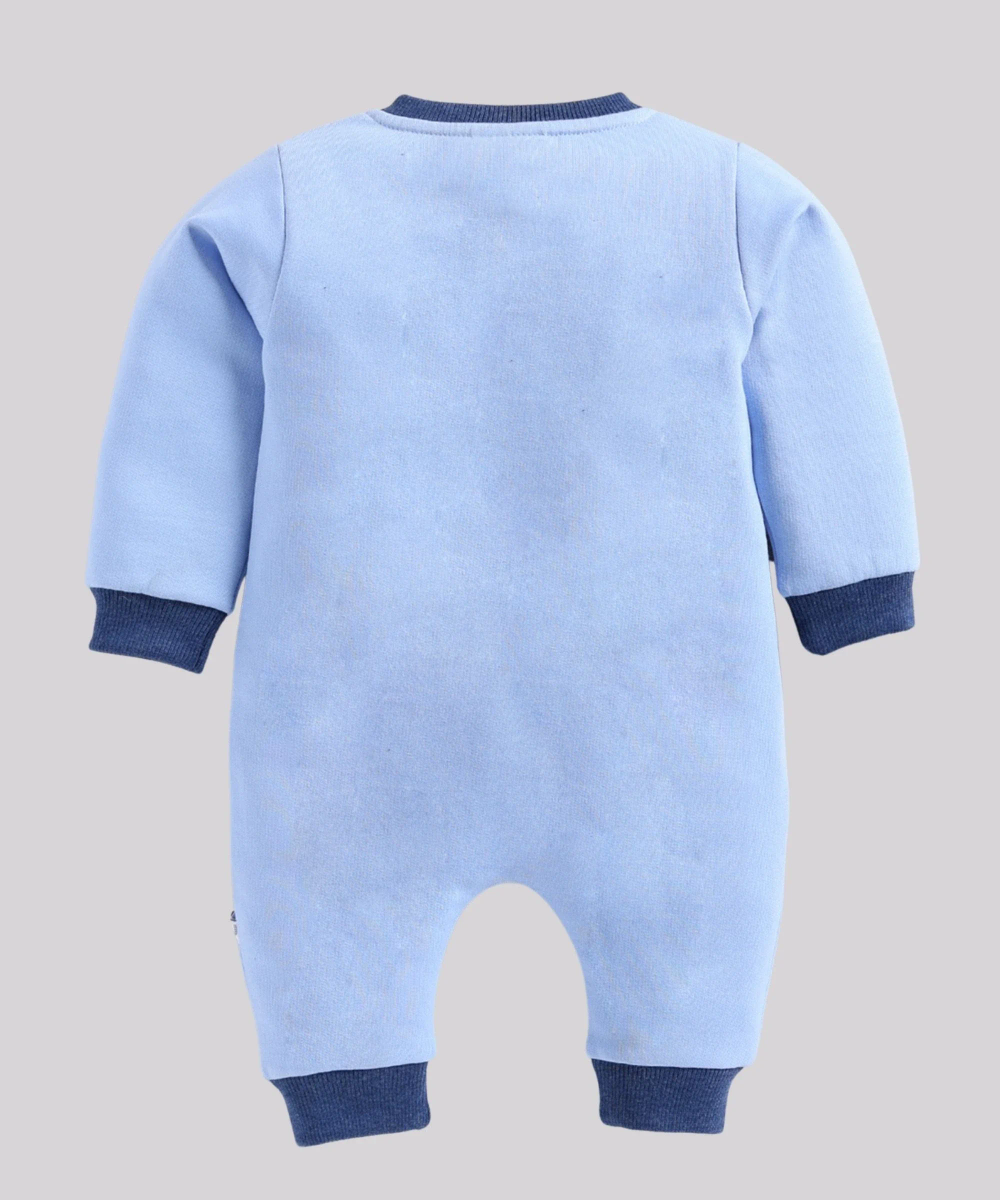 Wonderchild - Baby Boy's Long Sleeves Open Feet Full Romper - Blue