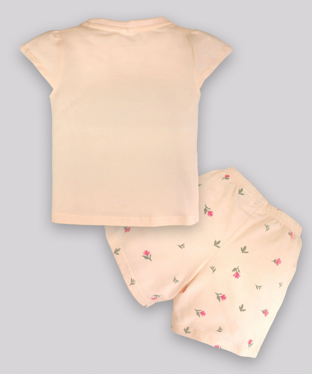 Smart Baby - Baby Girl's T-Shirt & Shorts - Pink