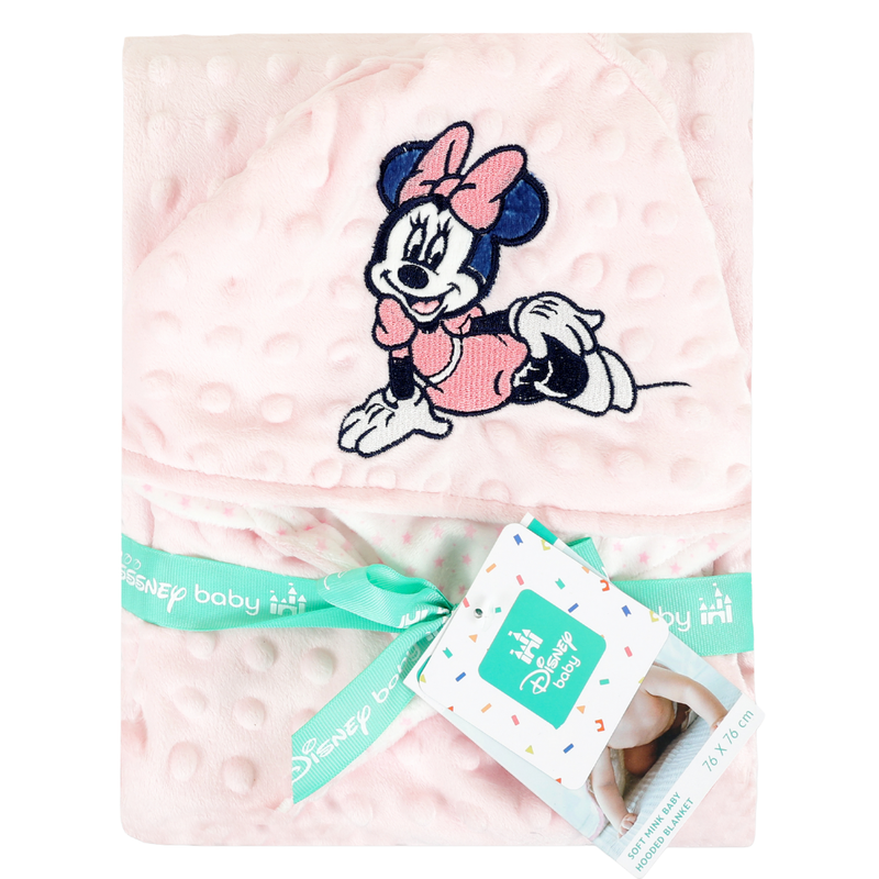 بطانية ميني ماوس بقبعة للبنات