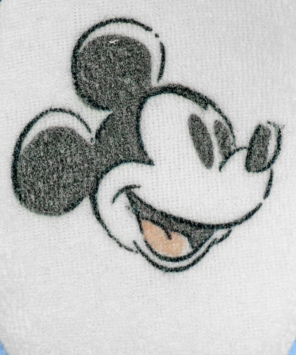 ميكي ماوس - إسفنجة استحمام للمواليد مطبوعة - أزرق