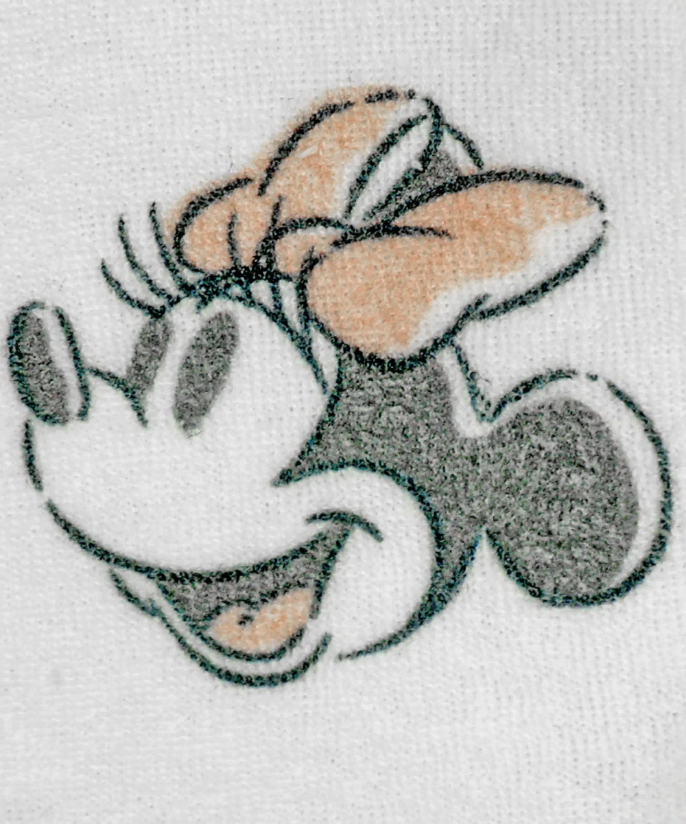 إسفنجة استحمام للأطفال مطبوعة بطبعة ميني ماوس - وردي