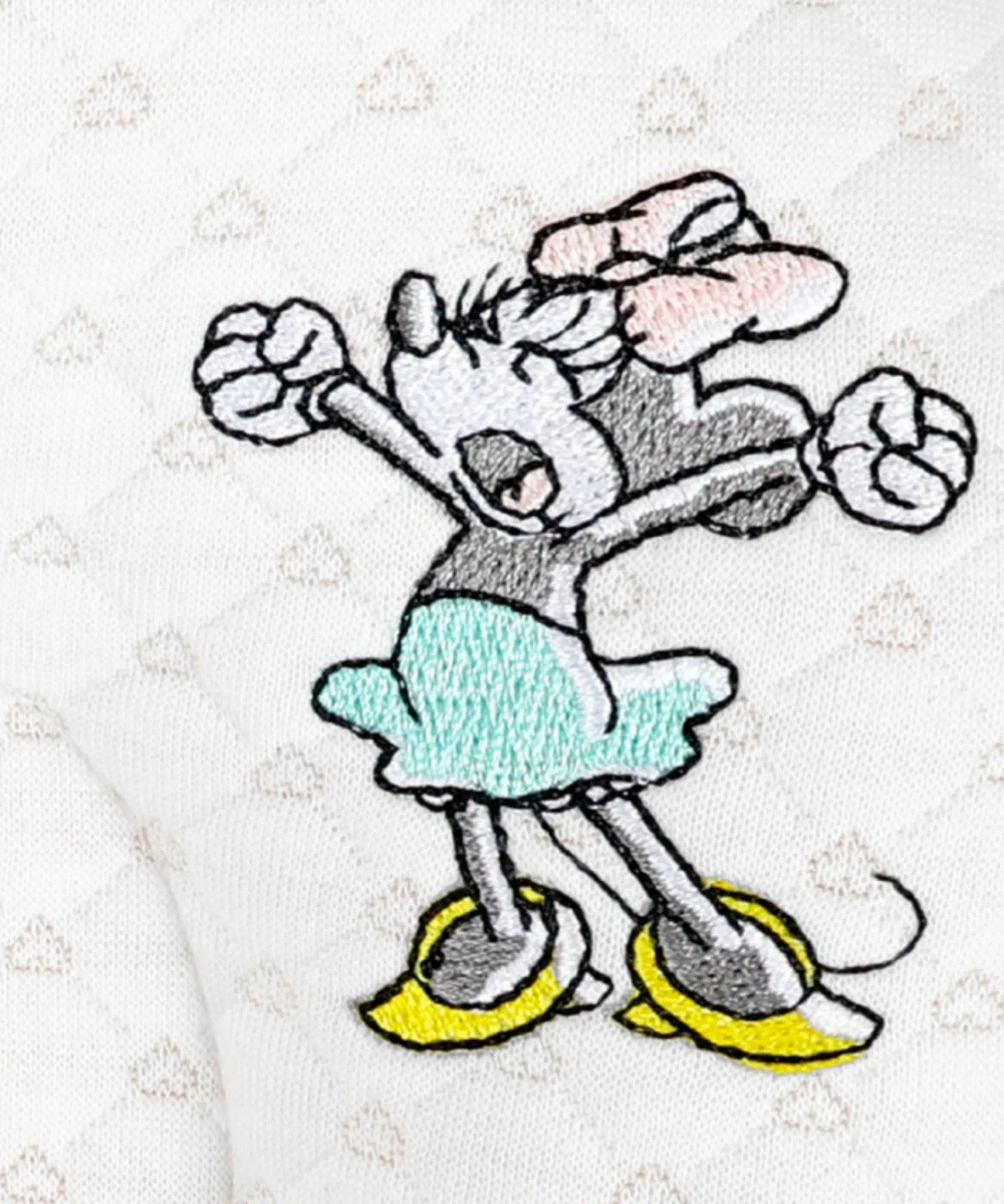 وسادة رأس الطفل ميني ماوس - بيضاء