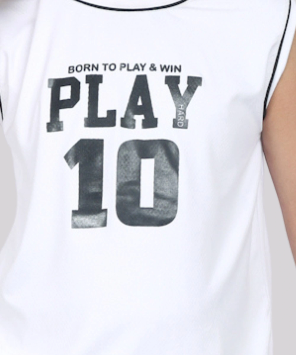 نيكسجين جونيورز - تي شيرت رياضي بدون أكمام - أبيض