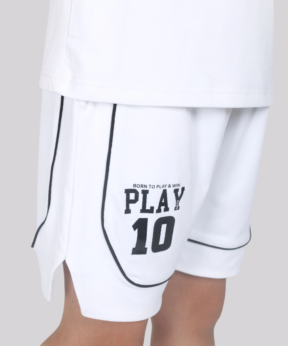 Nexgen Juniors - Boy Active Sports Shorts - White