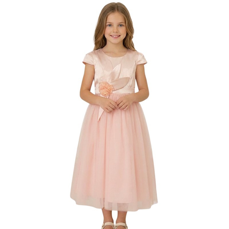 Le Crystal - Girl's Tulle Party Dress - Pink
