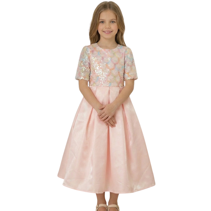 Le Crystal - Girl's Party Dress - Pink