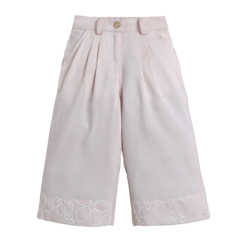 Little Kangaroos - Girl's Plain Pant - Pink