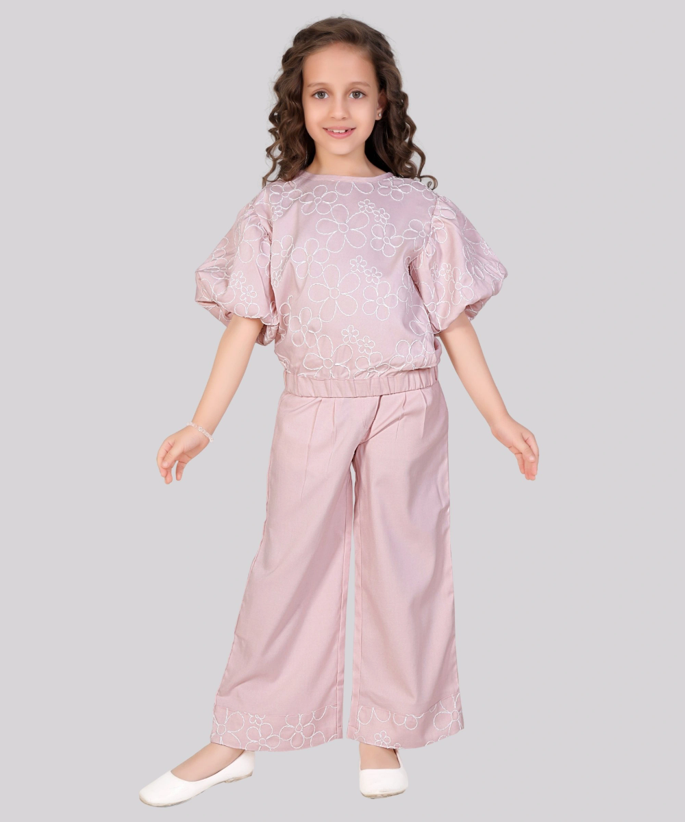 Little Kangaroos - Girl's Plain Pant - Pink