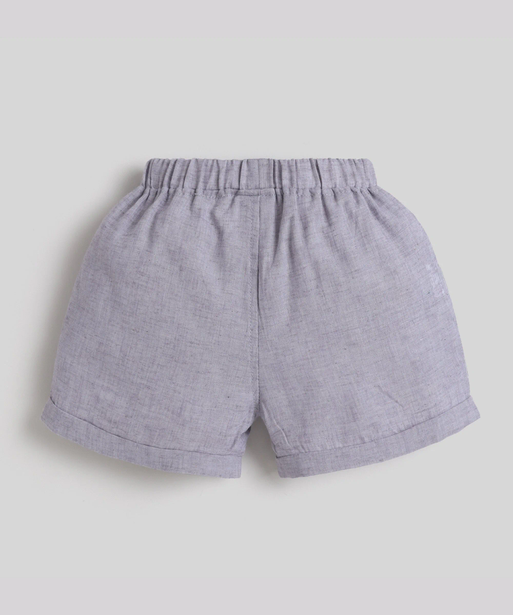 Little Kangaroos - 2pc-Set - Boys Formal Shirt & Short - Blue