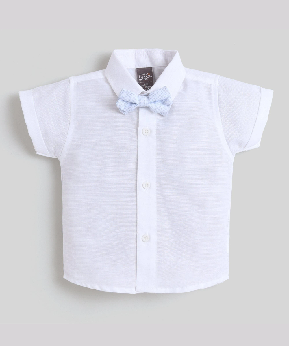 Little Kangaroos - 3pc-Set - Baby Boy's Shirt, Striped Waistcoat & Shorts - Blue