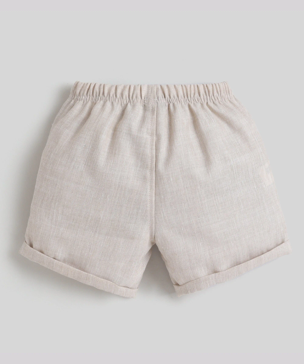 Little Kangaroos - 2pc-Set - Baby Boys Shirt & Short - Beige