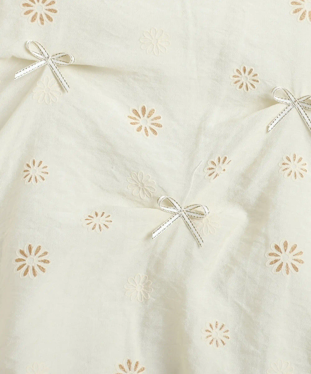 Little Kangaroos - Baby Girl's Printed Casual Dress - Cream