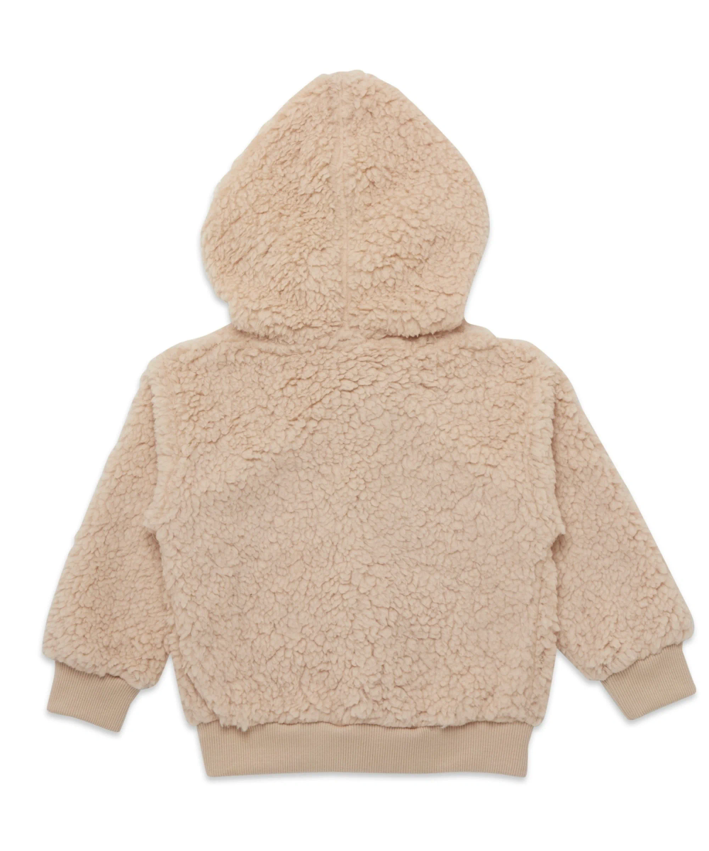 ليتل كانغاروس – جاكيت بقبعة بأكمام طويلة للأولاد – كاكي