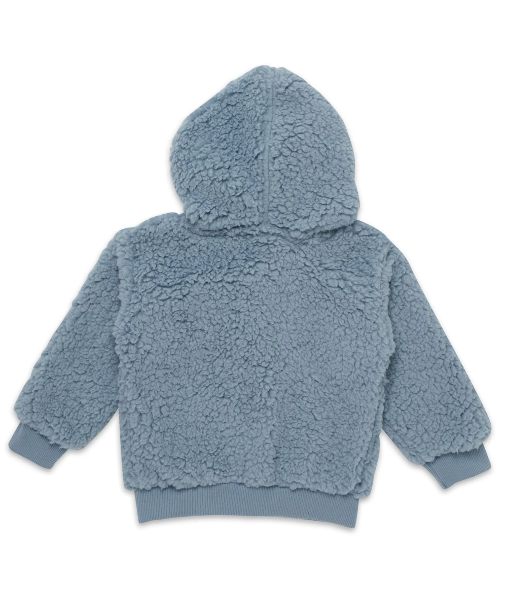 ليتل كانغاروس – جاكيت بقبعة بأكمام طويلة للأولاد – أزرق