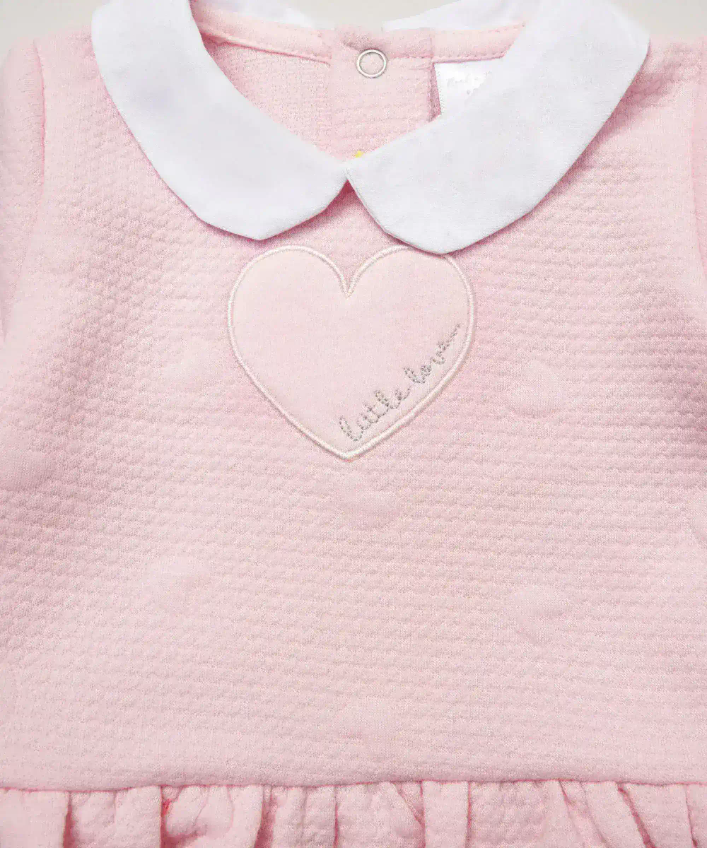 روك أ باي بيبي - طقم من قطعتين - بلوزة وبنطال بناتي - وردي