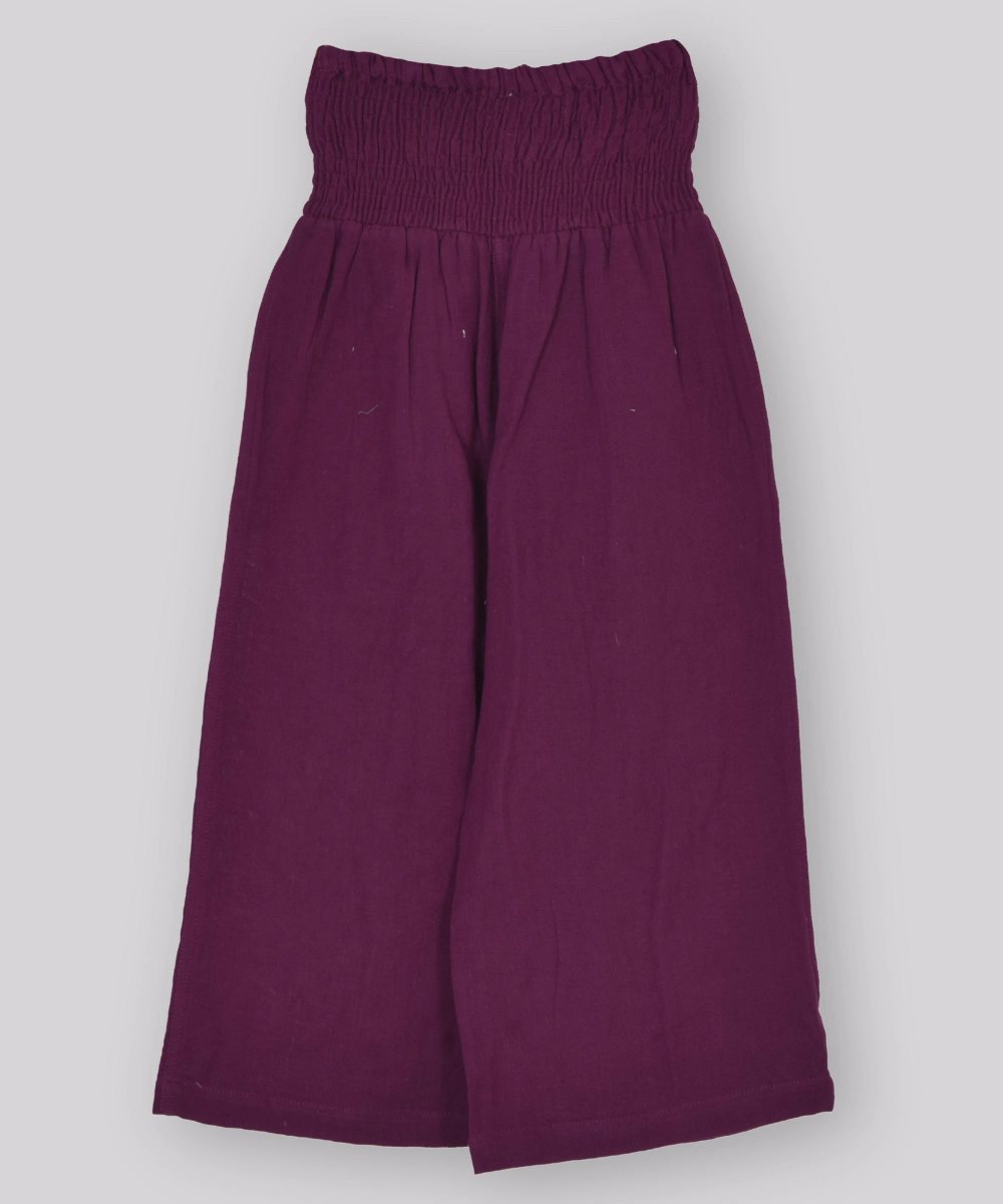 بنطلون واسع الساقين سادة للبنات من نيكسجن - بنفسجي