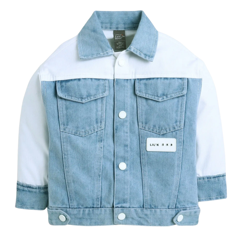 Little Kangaroos - Boy's Long Sleeves Denim Jacket - Blue