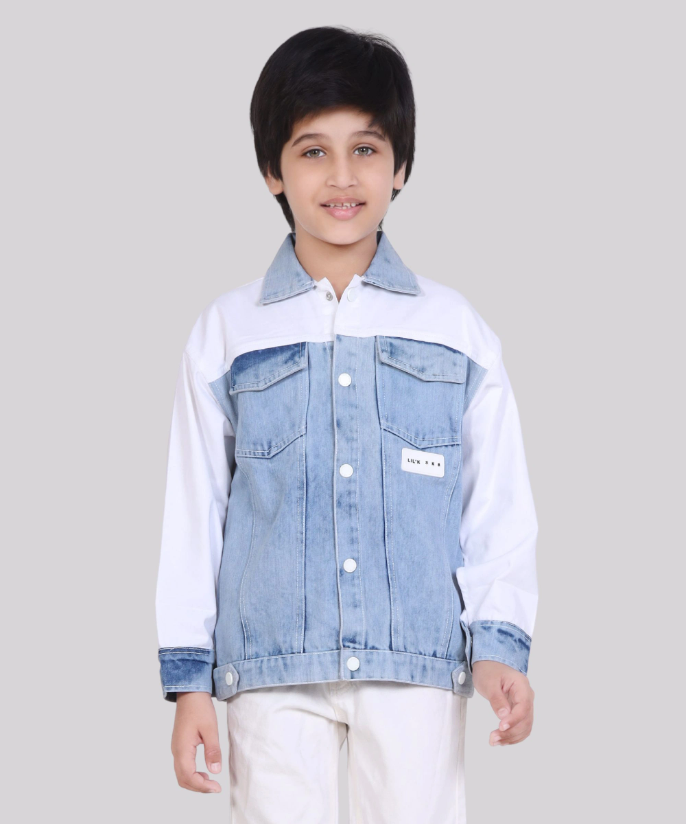 Little Kangaroos - Boy's Long Sleeves Denim Jacket - Blue