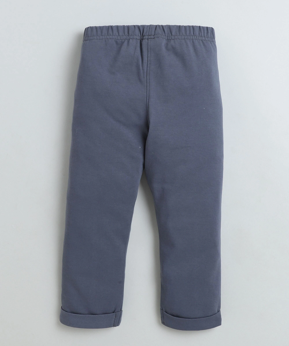 سمارت بيبي - طقم قطعتين - تيشيرت وبنطال للبنات - وردي/أزرق