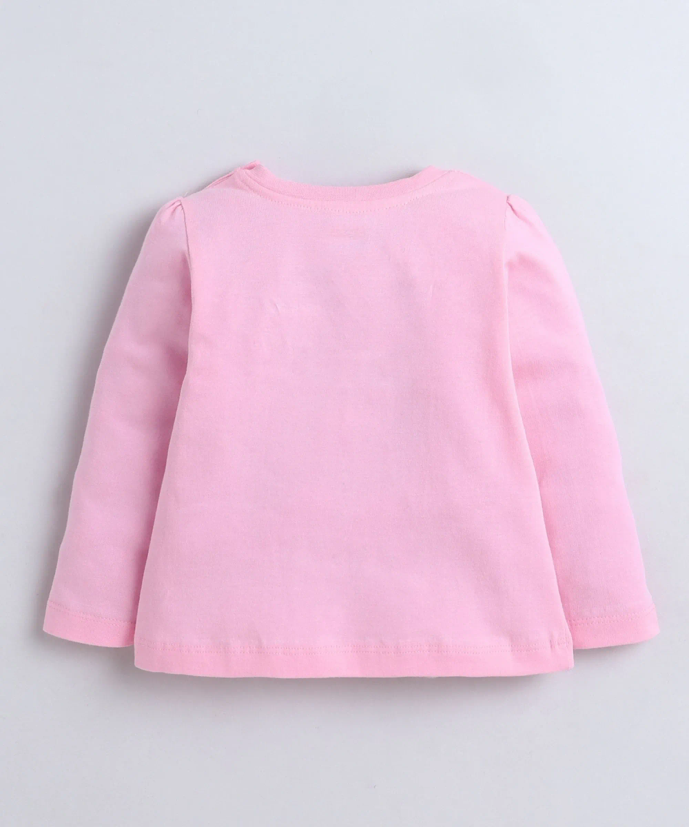 Smart Baby - 2pc-Set - Baby Girl's T-Shirt & Pant - Pink/White