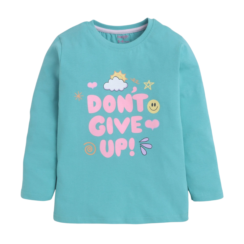 Nexgen Girls - Girl's Printed Casual T-Shirt - Blue