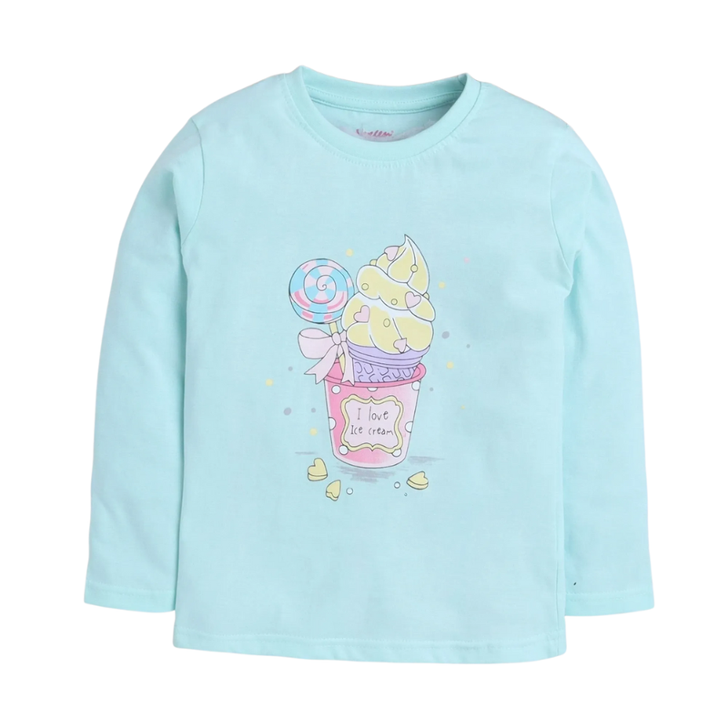 Nexgen Girls - Girl's Casual Printed T-Shirt - Blue