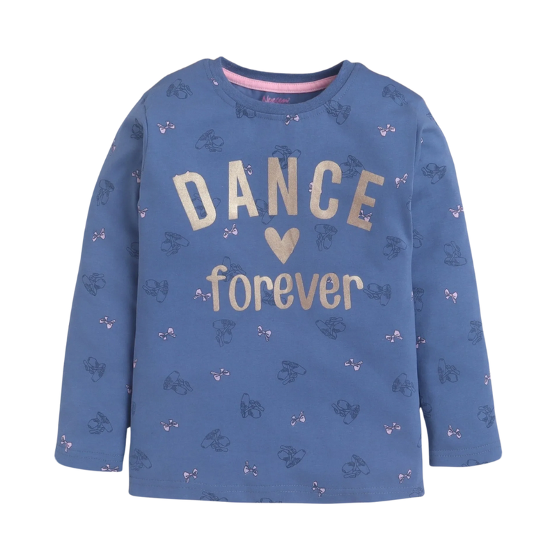 Nexgen Girls - Girl's Dance Forever Printed T-Shirt - Blue