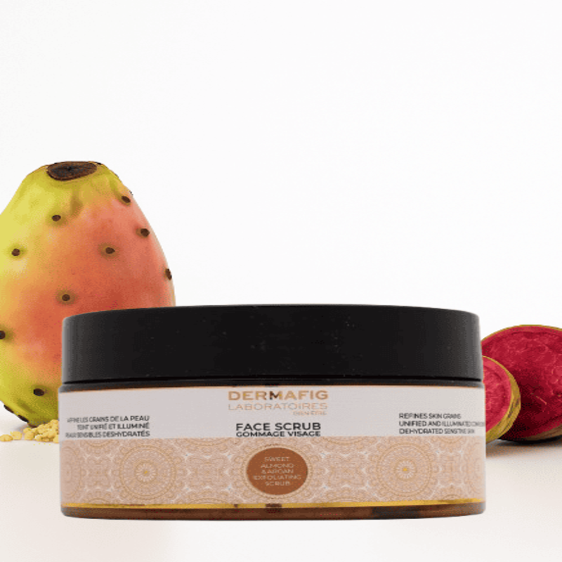 Dermafig - Sweet Almond & Argan Face Scrub - 100ml