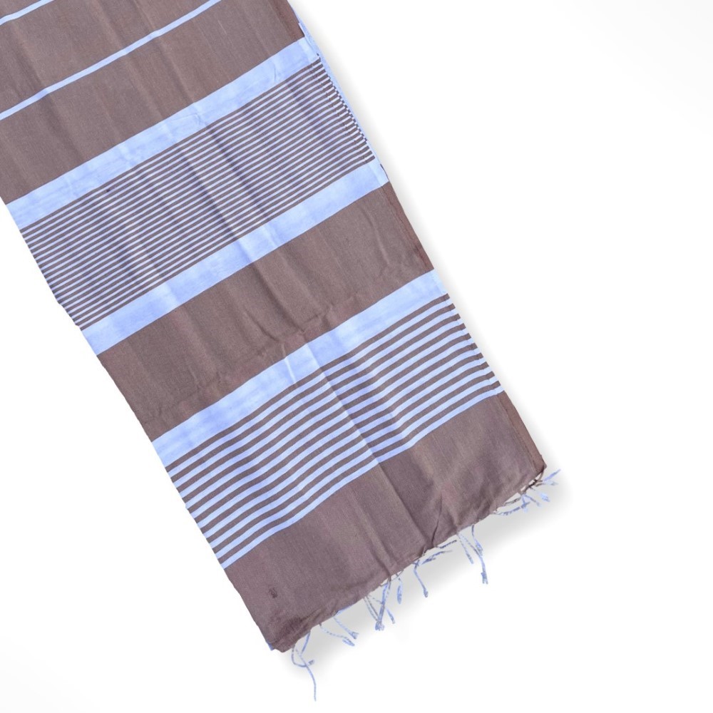 Hammam Corner - The Line Beach Towel - Brown