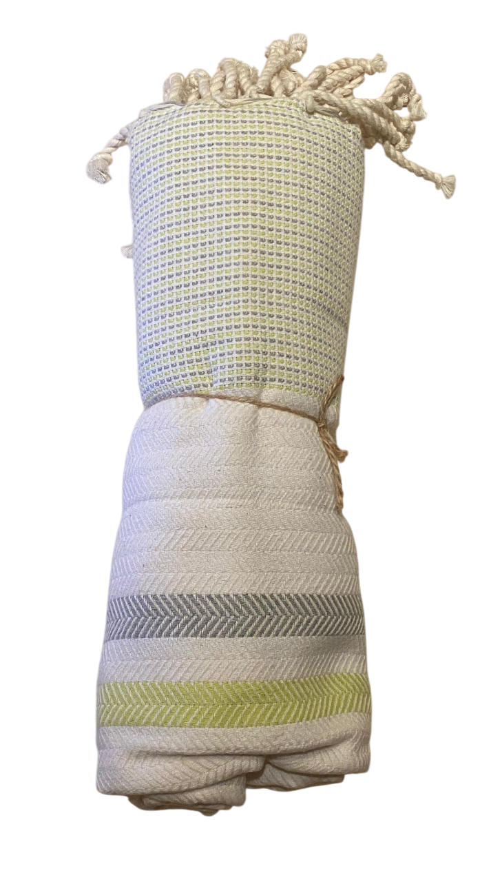 حمام كورنر - منشفة شاطئ ويفلوكس - رمادي