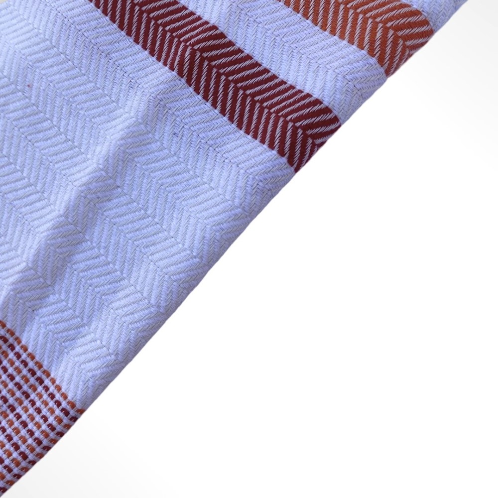 حمام كورنر - منشفة شاطئ ويفلوكس - برتقالي/أحمر