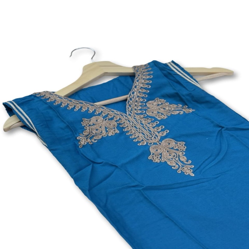 حمام كورنر - جبة تراث الصحراء - أزرق