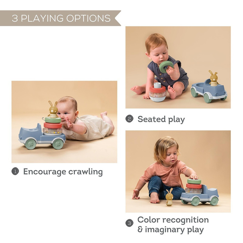 تاف تويز - لعبة شاحنة الأرنب المكدس 2 في 1