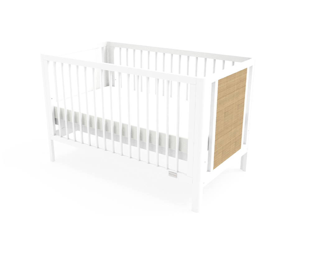 بيبي هود - سرير أطفال آليا - أبيض/طبيعي