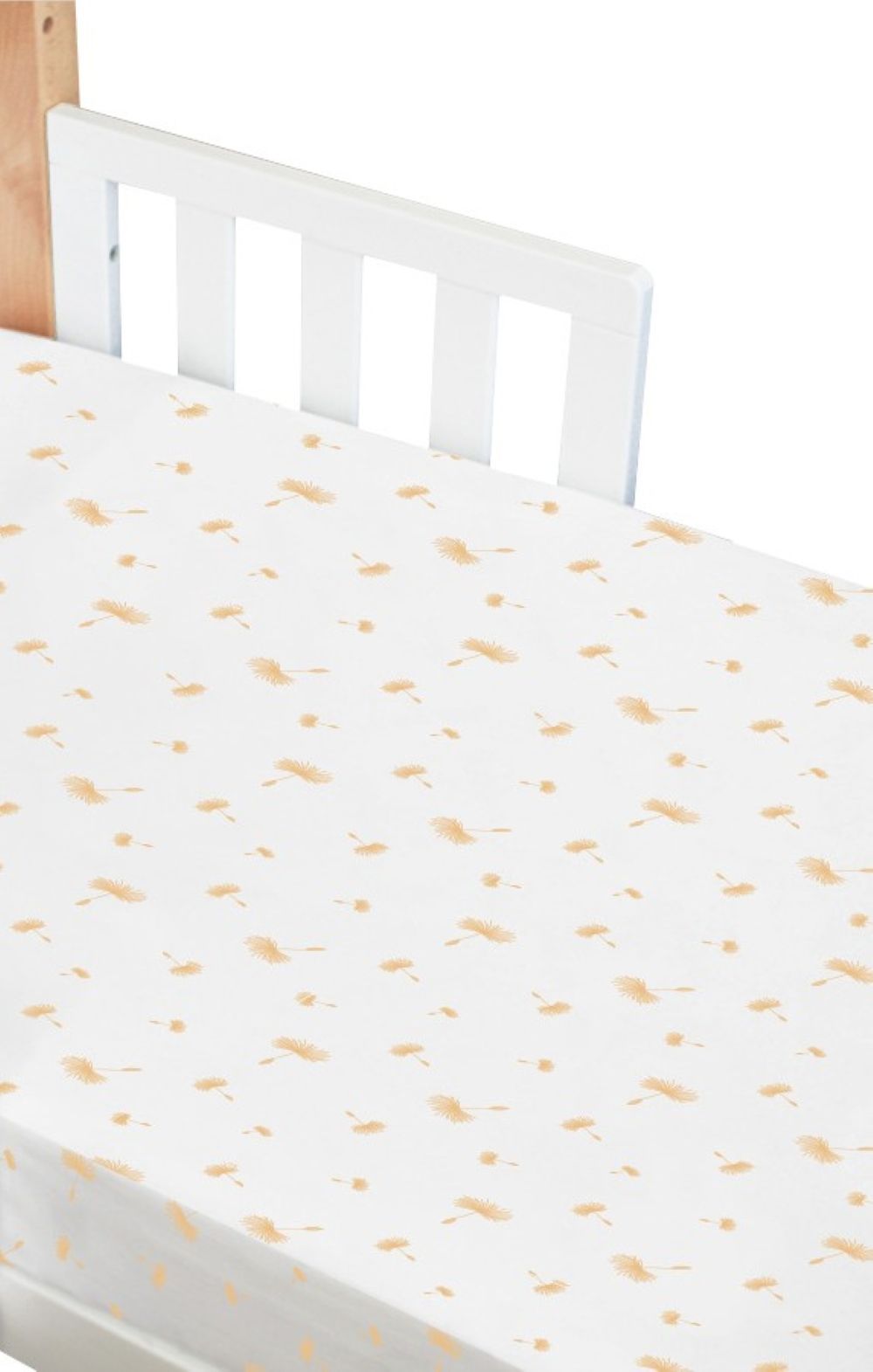 بيبي هود - غطاء فرشة سرير بيضاوي بحواف مطاطية أماني فقط - الهندباء