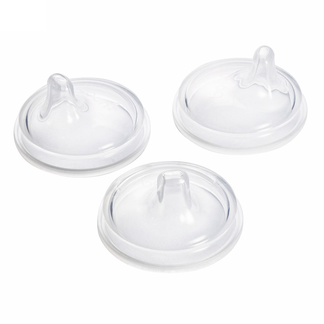 Boon - Nursh Sippy Spout Lids - Transparent - 3 Pcs