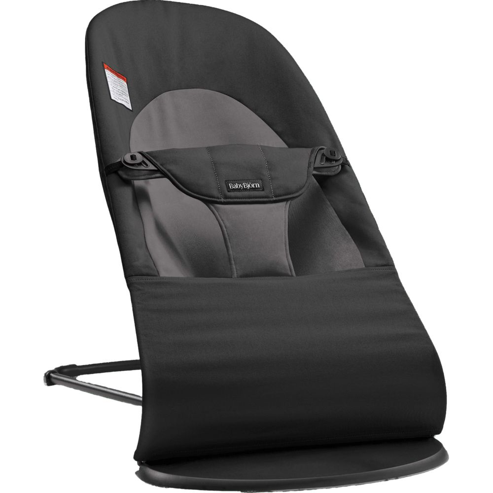 BABYBJORN - Soft Woven Balance Bouncer - Black/Dark Grey
