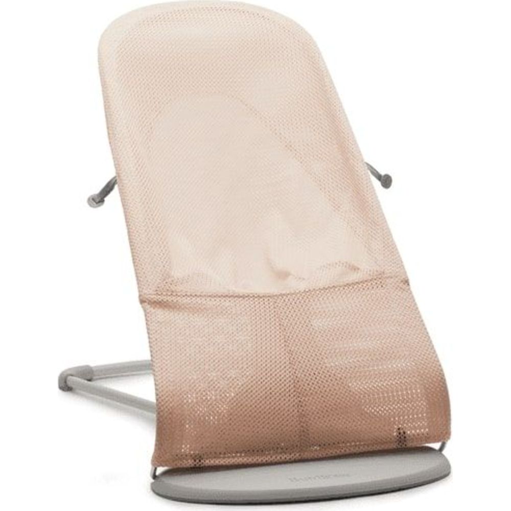 بيبي بيورن - كرسي هزاز بالانس سوفت شبكي - زهي لؤلؤس وأبيض