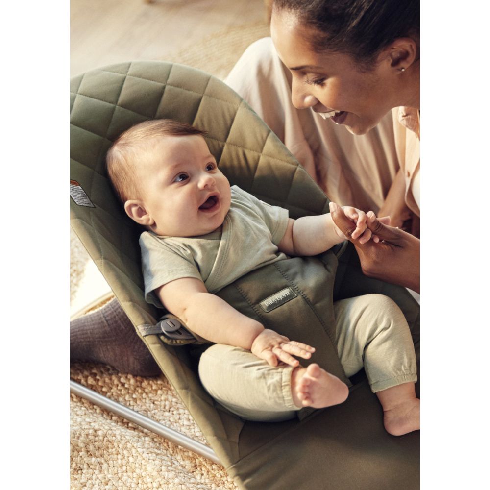 Babybjorn - Classic Quilt Bouncer Bliss - Dark Green