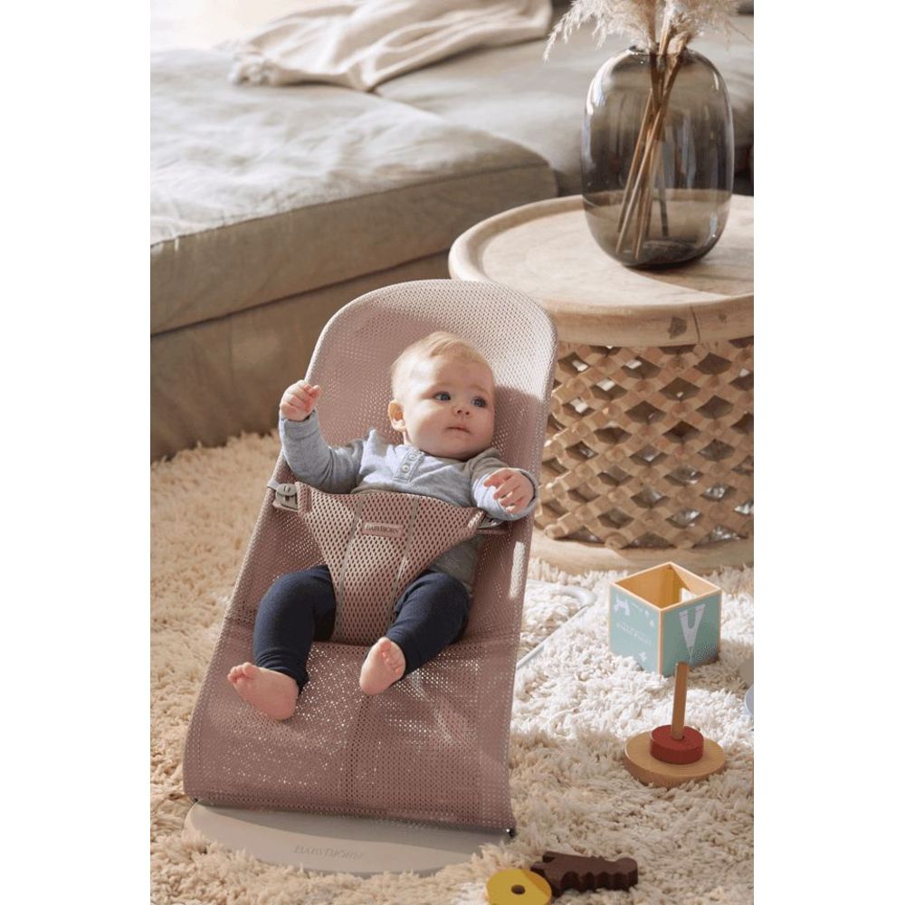 BABYBJORN - Bliss Mesh Bouncer - Dusty Pink