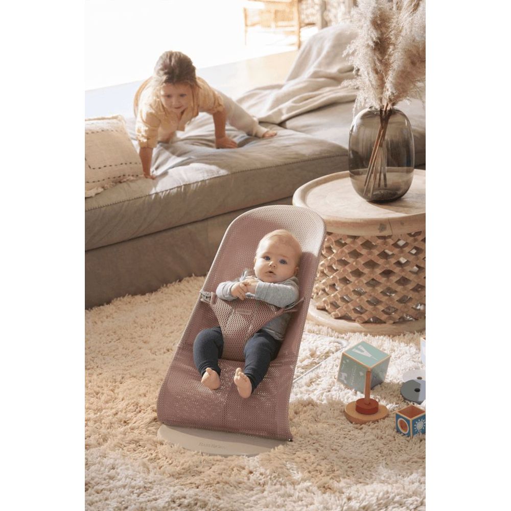 BABYBJORN - Bliss Mesh Bouncer - Dusty Pink