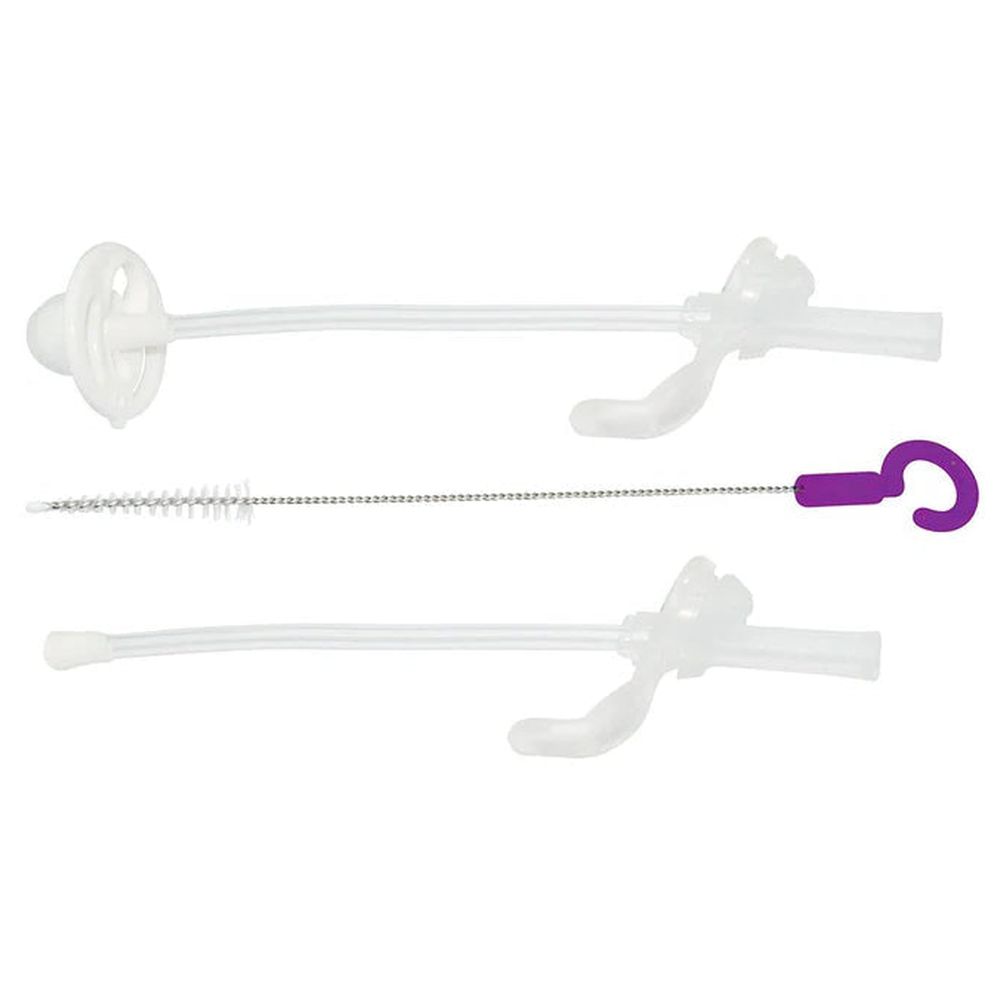 بي.بوكس - بديل مصاصة كوب الشرب مع فرشاة تنظيف - 3 قطع