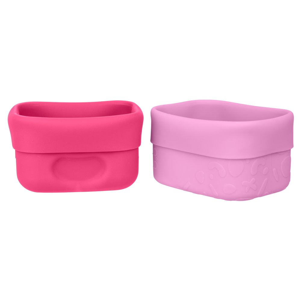 B.box - Lunch Time Silicone Snack Cups - Berry - 2pcs