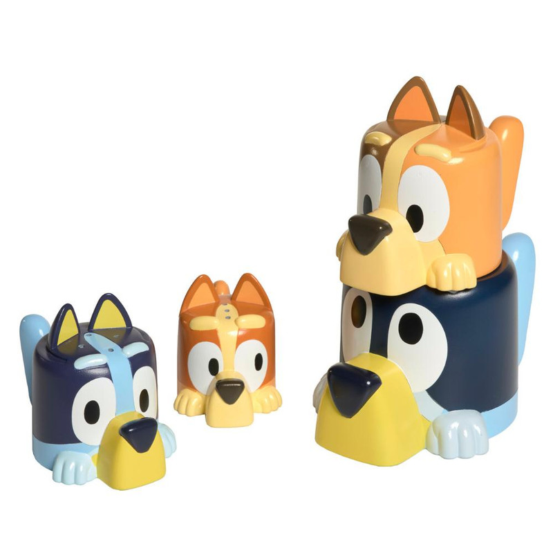 Tomy Toomies - Bluey Family Pourers Stacking Cup Bath Toy Set