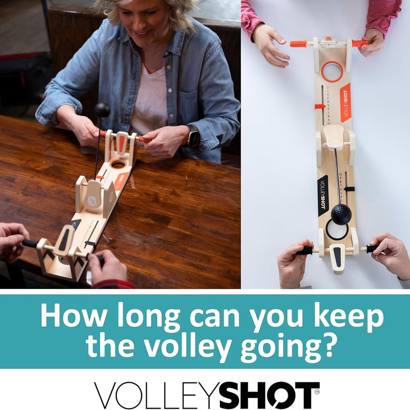 Fat Brain Toys - Volleyshot 2 Player Board Game For Kids - Ages 8 Years And Above